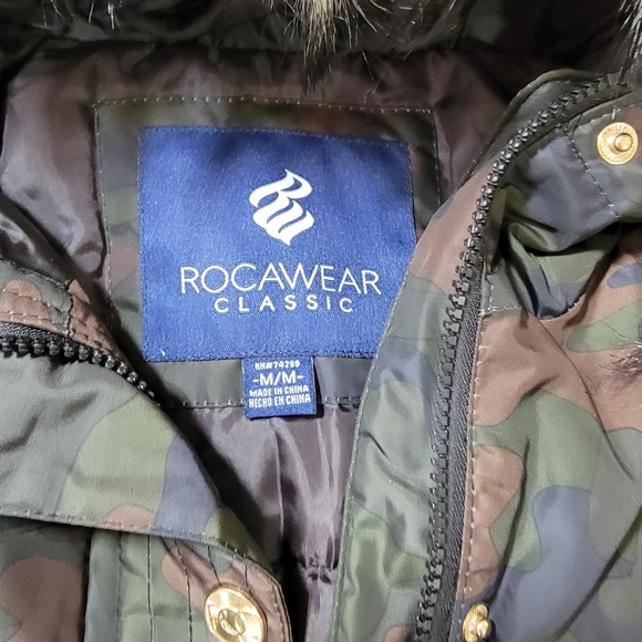 ROCAWEAR WOMENS CAMO HOODED PARKA SZ M - Picture 13 of 16